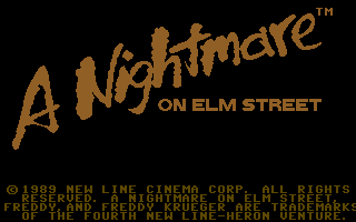 A Nightmare on Elm Street screenshot 3 for Commodore 64